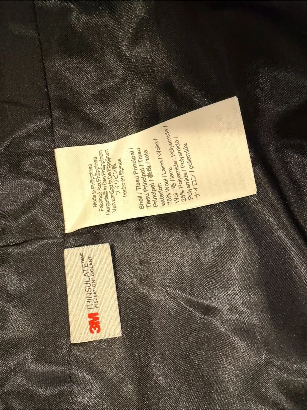 J. Crew Black Wool Peacoat with Tailored Waist - Picture 6 of 8